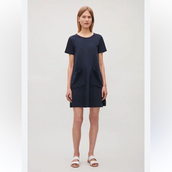 COS Nlack Mini Dress with pockets. Size S - Picture 1 of 8